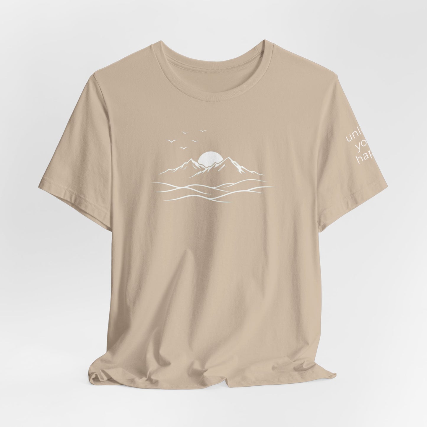 Mountain Graphic T-Shirt  - Tan