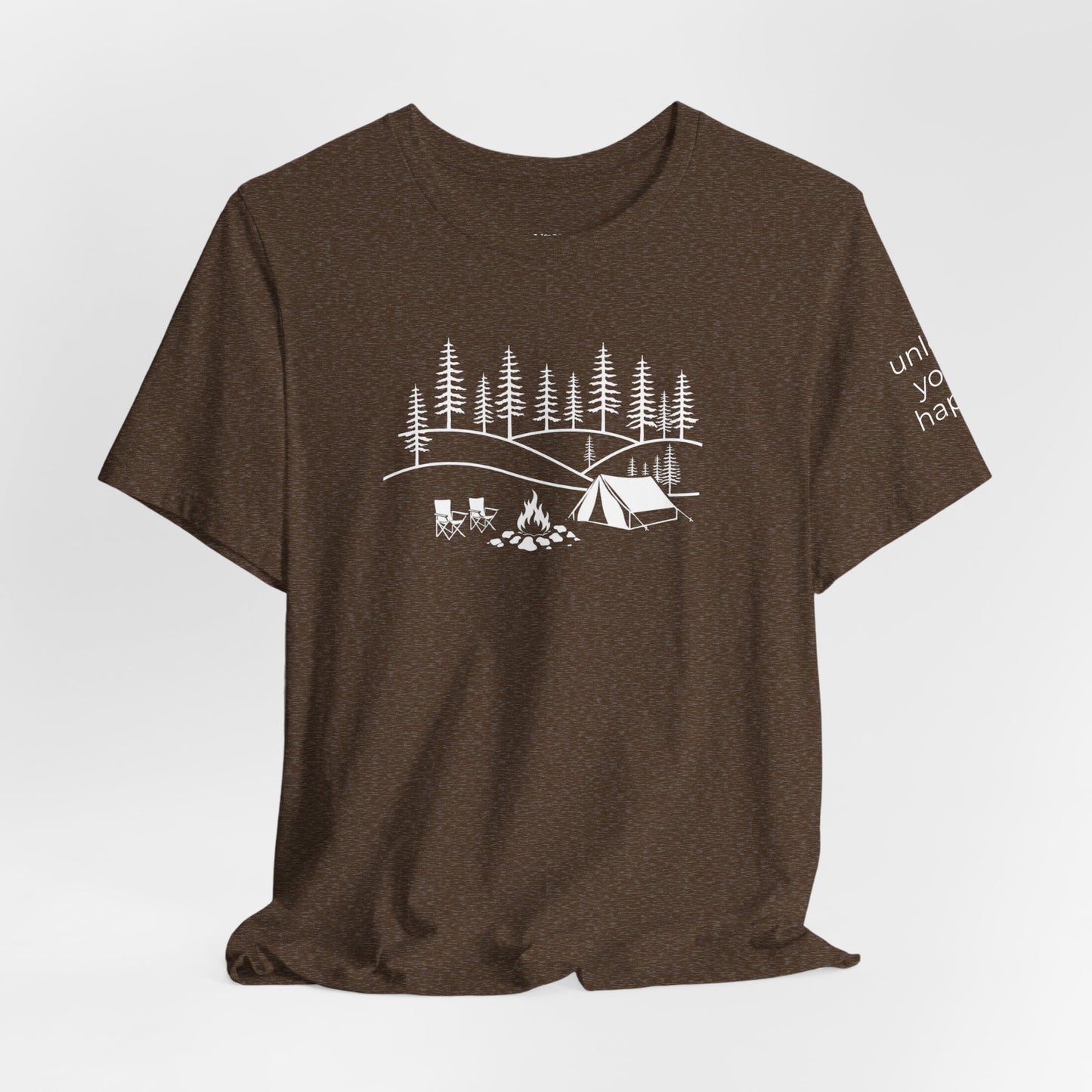 Camping Graphic T-Shirt – Unisex Nature-Inspired Campfire Tee