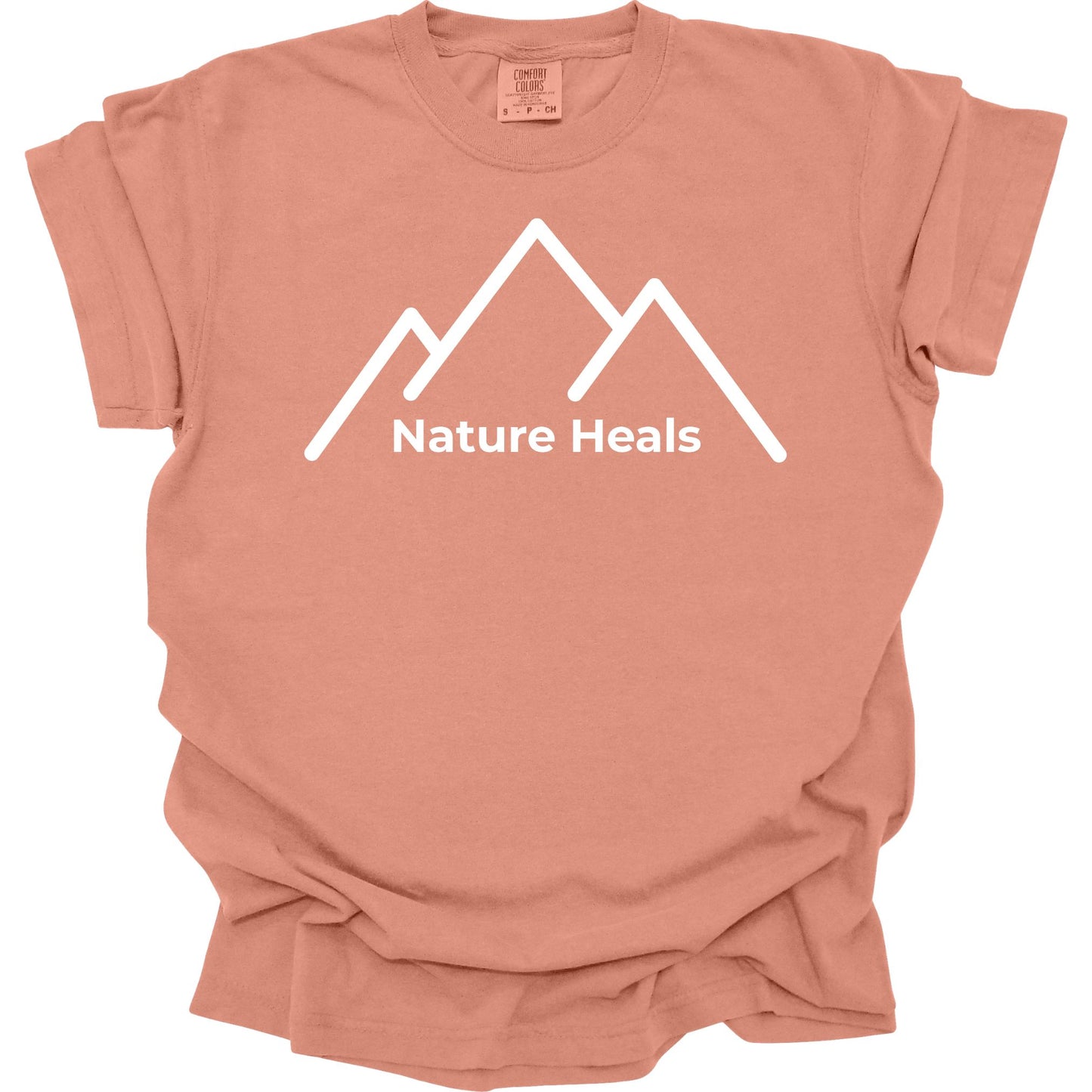 Nature Heals Mountain Shirt - Comfort Colors Outdoor Nature Tee