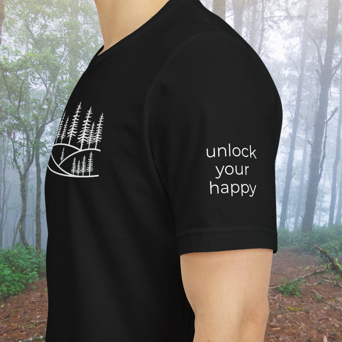 Forest Graphic T-Shirt – Unisex Nature-Inspired Woodland Tee