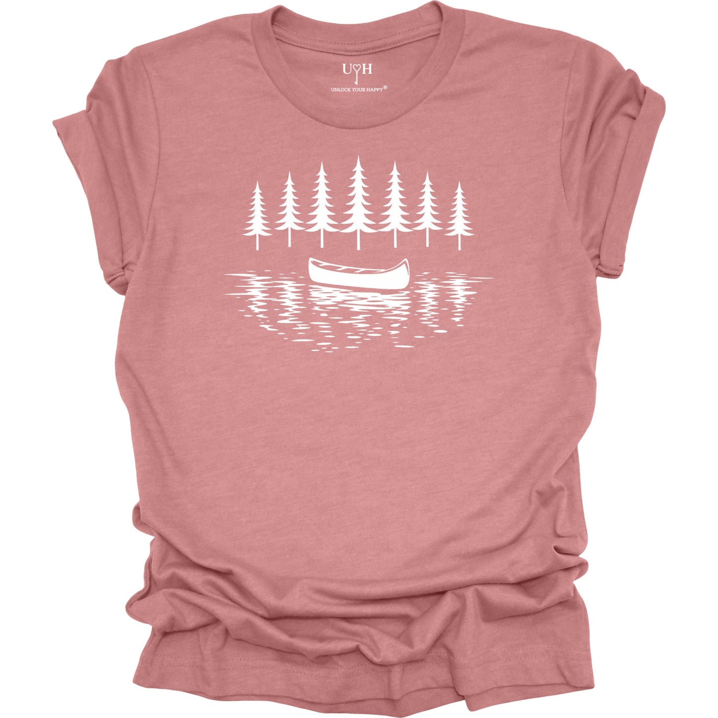 canoe-lake-nature-t-shirt-mauve