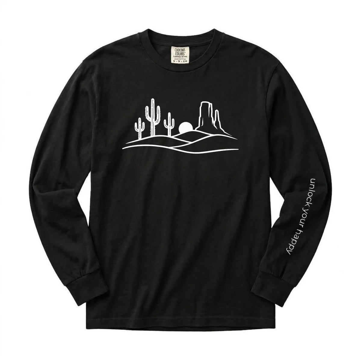 Desert Sunset Long Sleeve Shirt – Comfort Colors Western Nature Tee | Unlock Your Happy