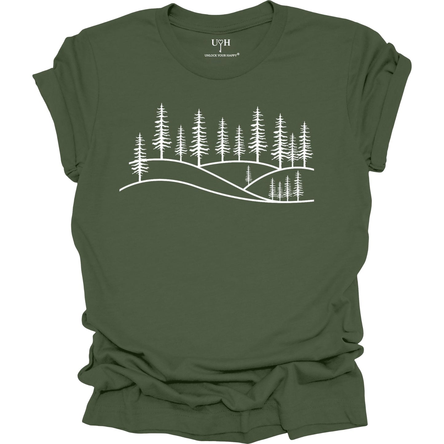 Forest Graphic T-Shirt – Unisex Nature-Inspired Woodland Tee