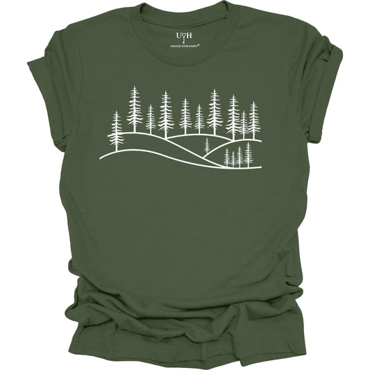Forest Graphic T-Shirt – Unisex Nature-Inspired Woodland Tee