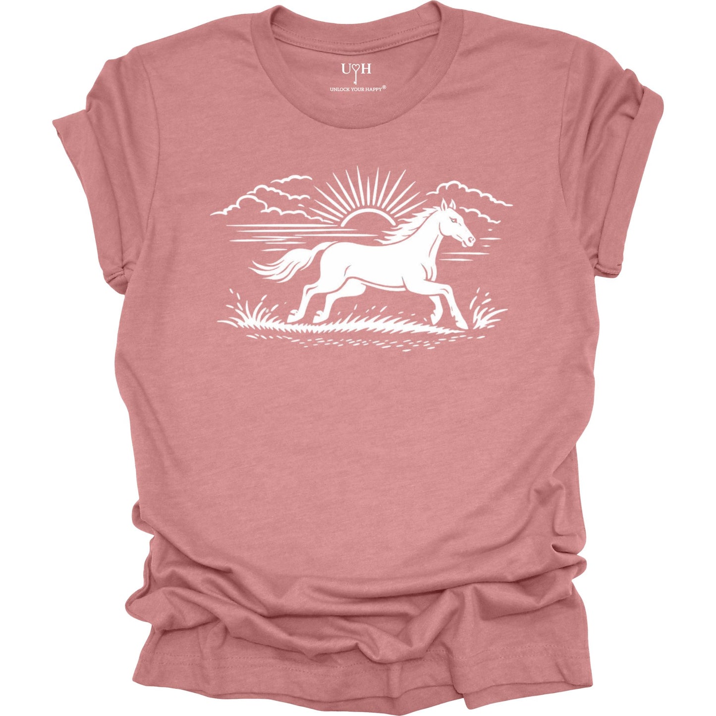 Running Horse Graphic T-Shirt – Unisex Nature-Inspired Equestrian Lover Tee