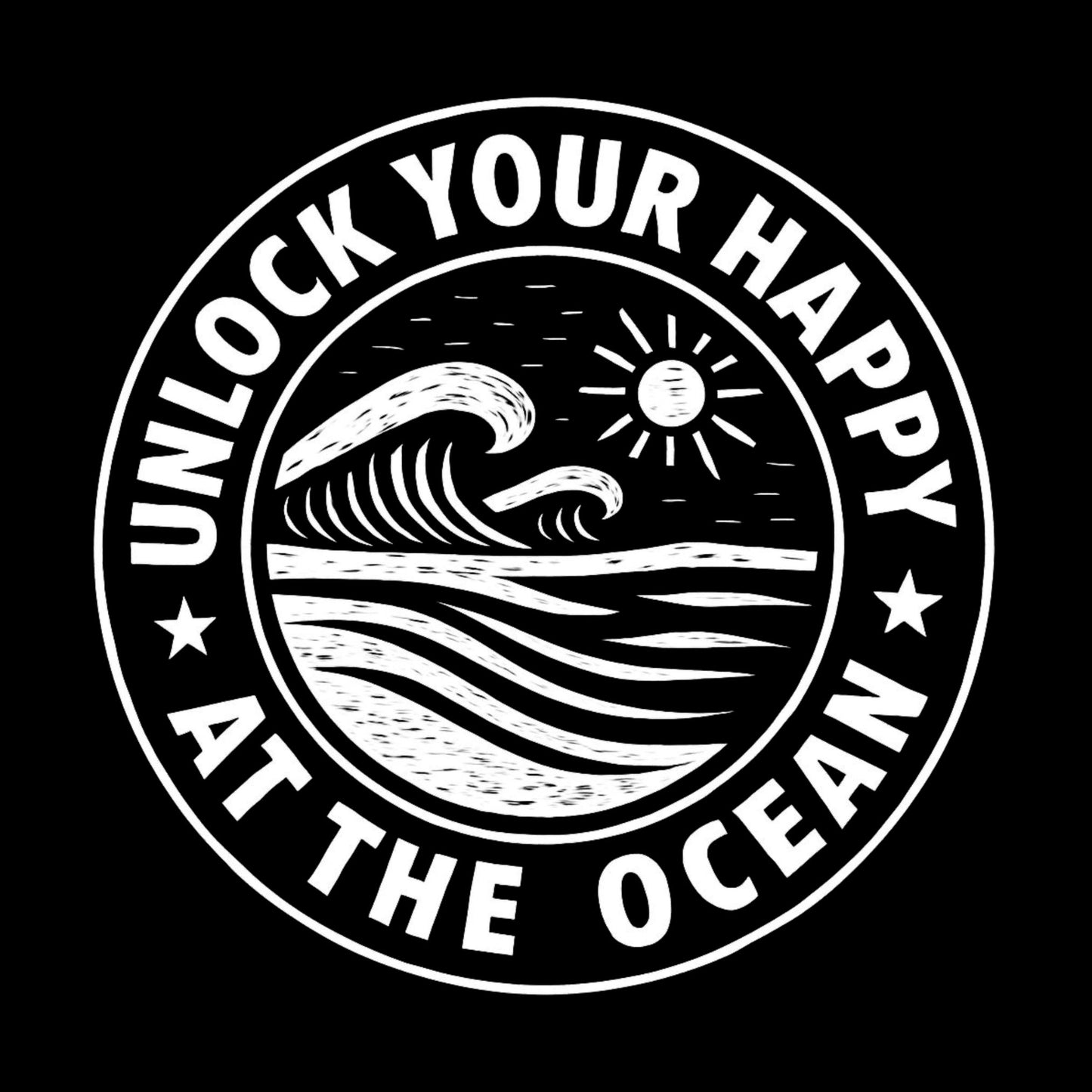 Ocean Graphic T-Shirt – Unisex Nature-Inspired Pocket Style Tee