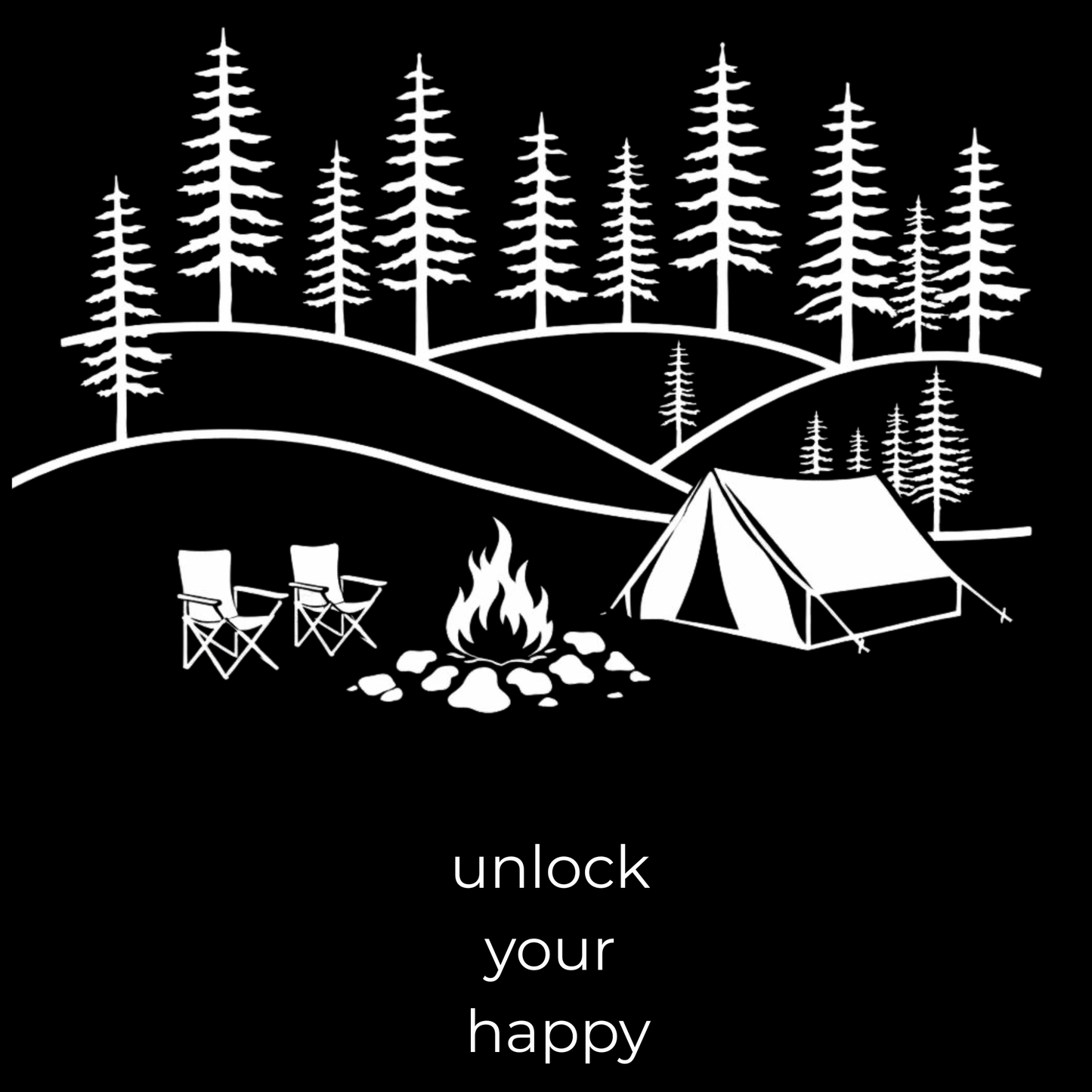 Camping Graphic T-Shirt – Unisex Nature-Inspired Campfire Tee